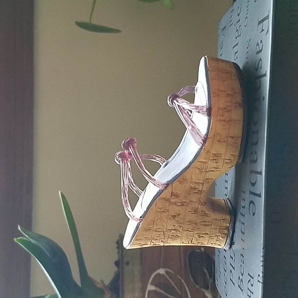 Just the Right Shoe Cork Wedge